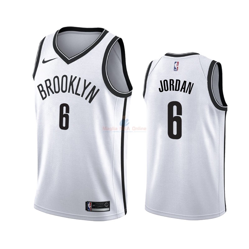 Maglia NBA Nike Brooklyn Nets #6 DeAndre ordan Bianco Association 2019-20 Acquista