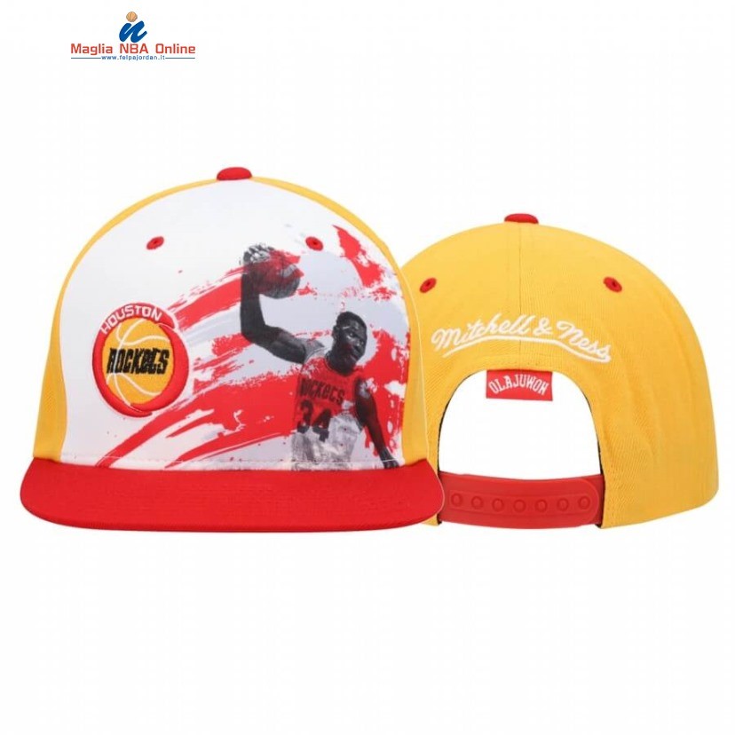 Cappelli 2020 Houston Rockets Hakeem Olajuwon Legend Player Nero Rosso Acquista