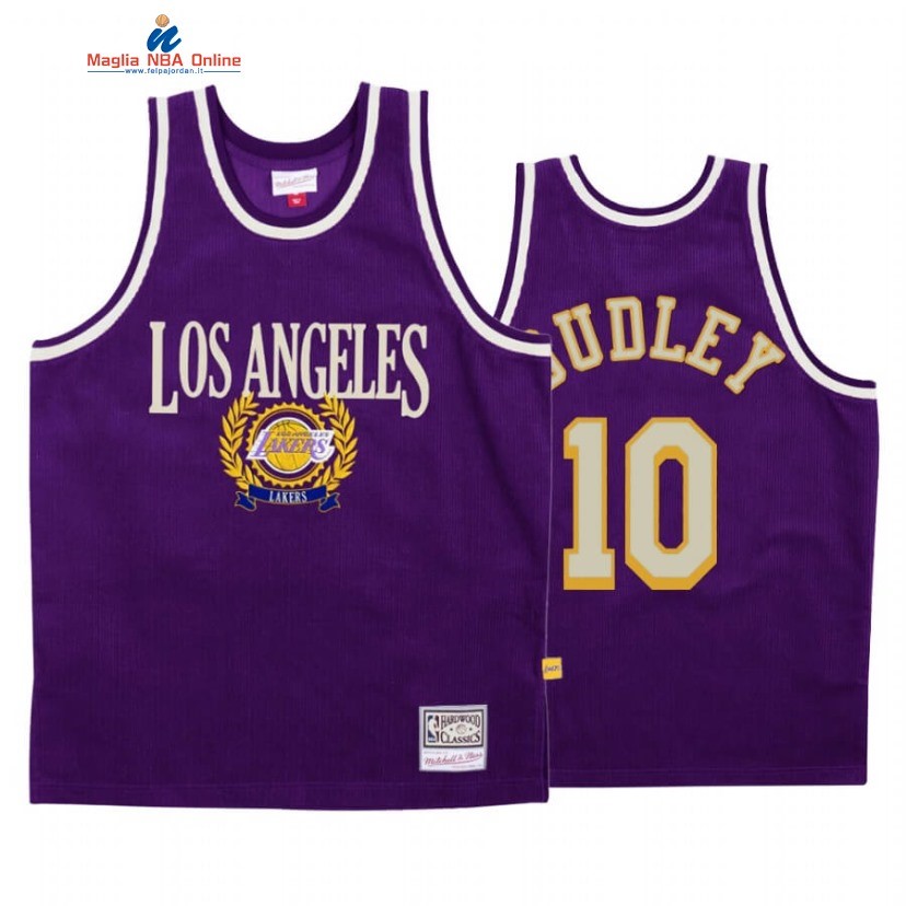 Maglia NBA Los Angeles Lakers #17 Jared Dudley Porpora Hardwood Classics Acquista