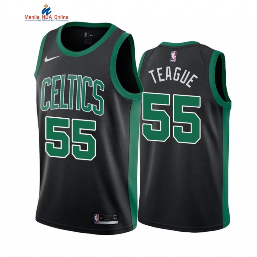 Maglia NBA Nike Boston Celtics #55 Jeff Teague Nero Statement 2020-21 Acquista