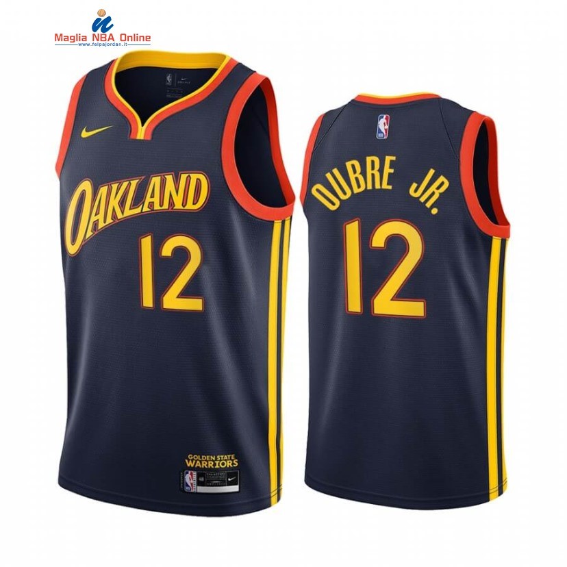 Maglia NBA Nike Golden State Warriors #12 Kelly Oubre Jr. Marino Città 2020-21 Acquista