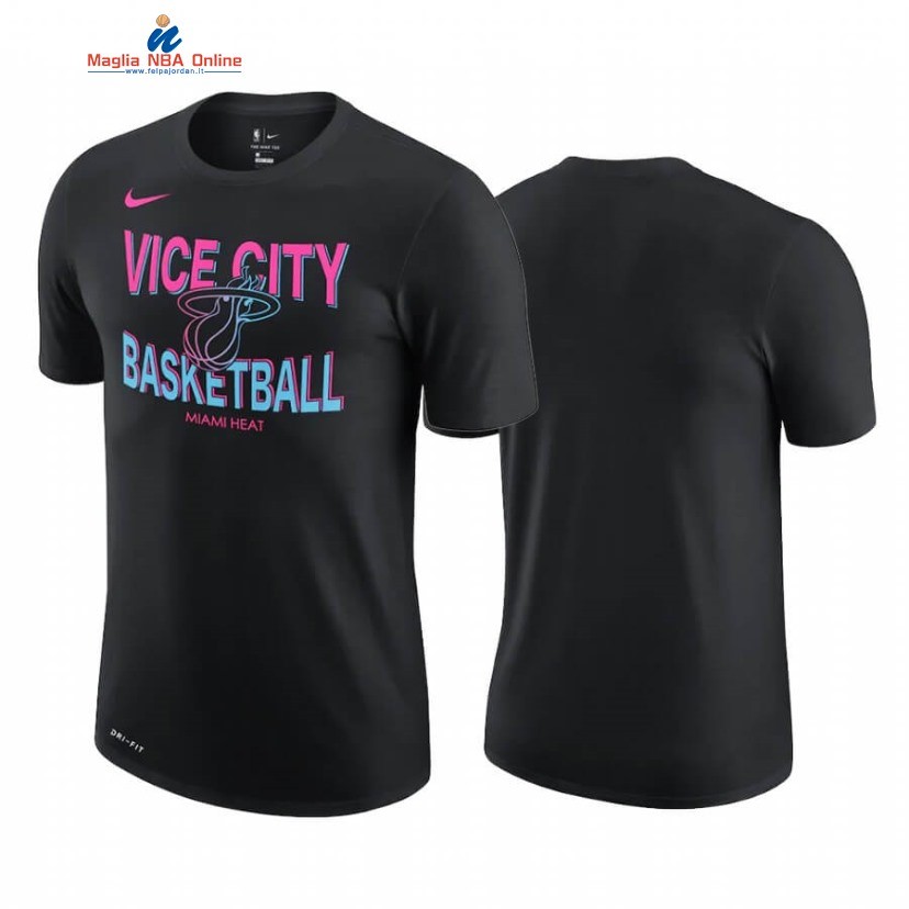 T-Shirt Miami Heat Story Nero Città 2020-21 Acquista