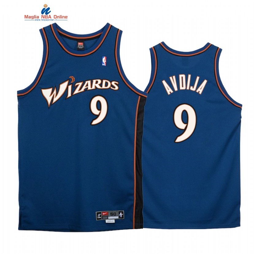 Maglia NBA Washington Wizards #9 Deni Avdija Blu Throwback Acquista