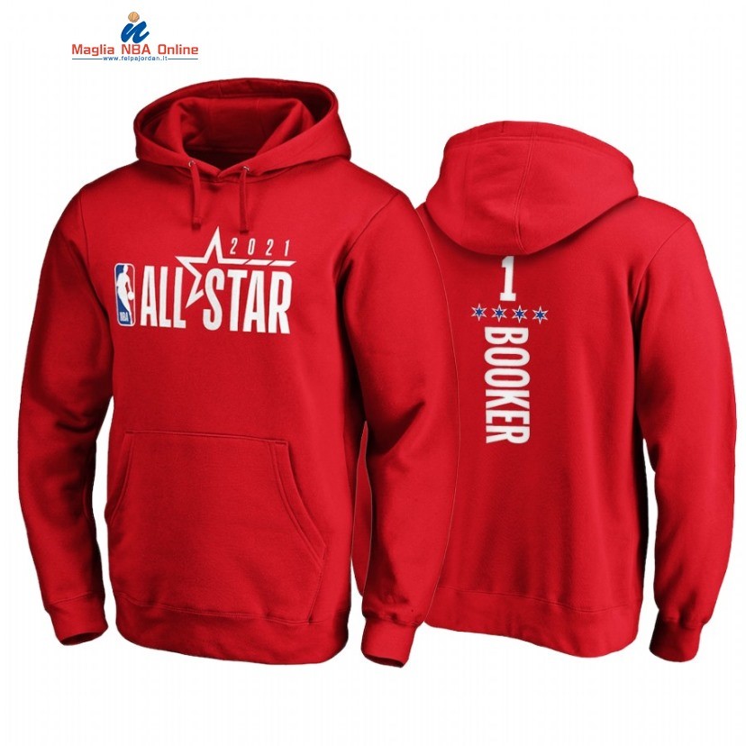 Sudaderas Con Capucha NBA 2021 All Star #1 Devin Booker Rosso Acquista