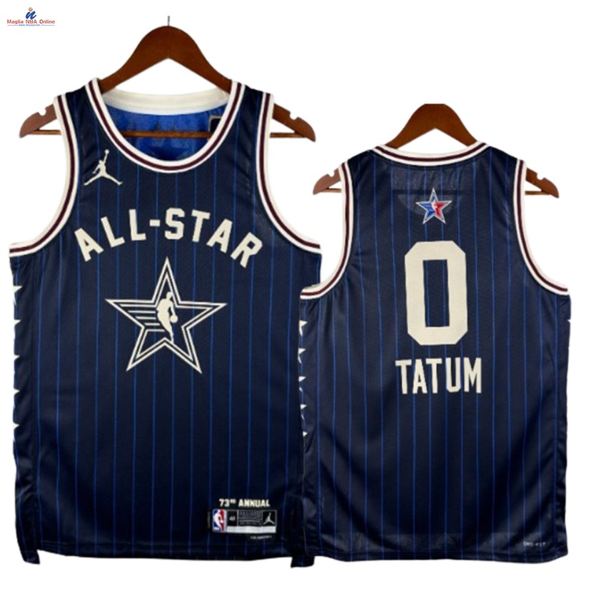 Acquista Maglia NBA 2024 All Star #0 Jayson Tatum Blu