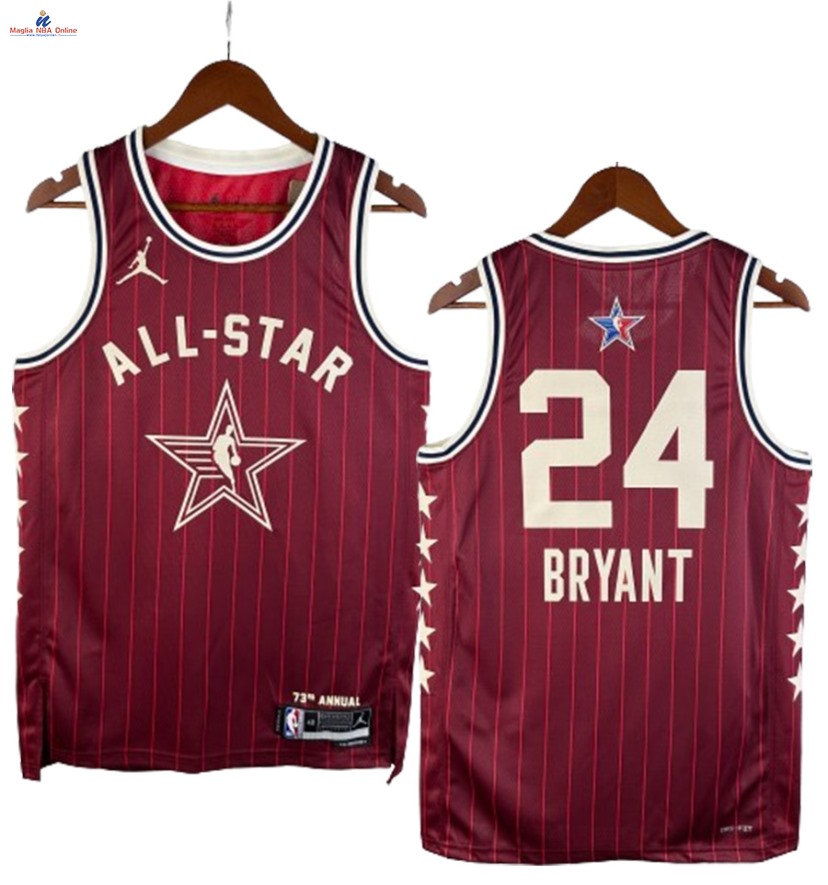 Acquista Maglia NBA 2024 All Star #24 Kobe Bryant Rosso