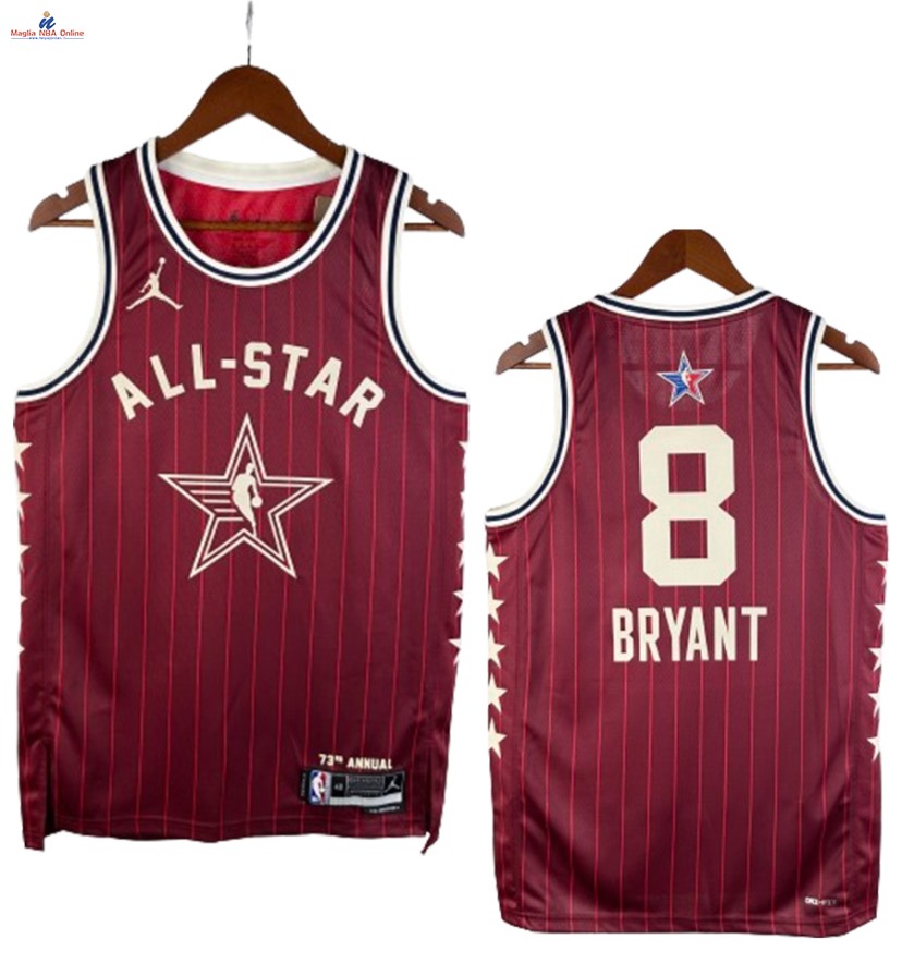 Acquista Maglia NBA 2024 All Star #8 Kobe Bryant Rosso