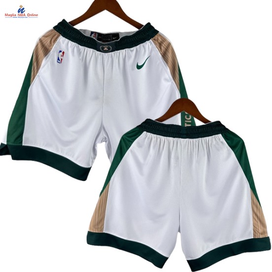 Acquista Pantaloni NBA Boston Celtics Bianco Città 2024-25