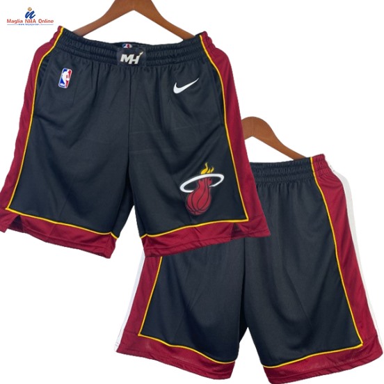 Acquista Pantaloni NBA Miami Heat Nero Icon 2023-24