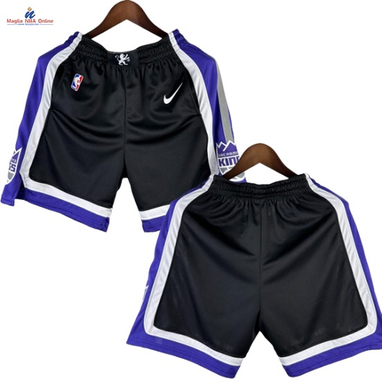 Acquista Pantaloni NBA Sacramento Kings Nero Icon 2024