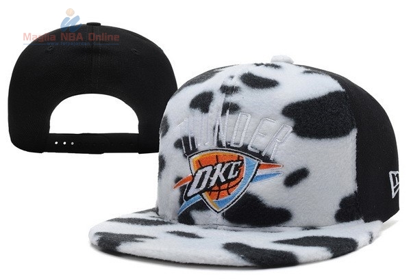 Acquista Cappelli 2016 Oklahoma City Thunder Bianco Nero