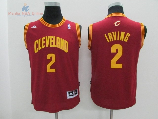 Acquista Maglia NBA Bambino Cleveland Cavaliers #2 Kyrie Irving Rosso